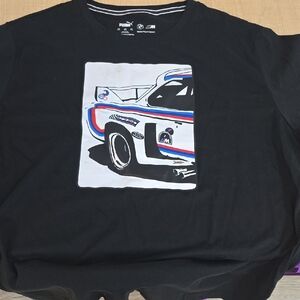 Puma Black Tee with Racing Car Graphic